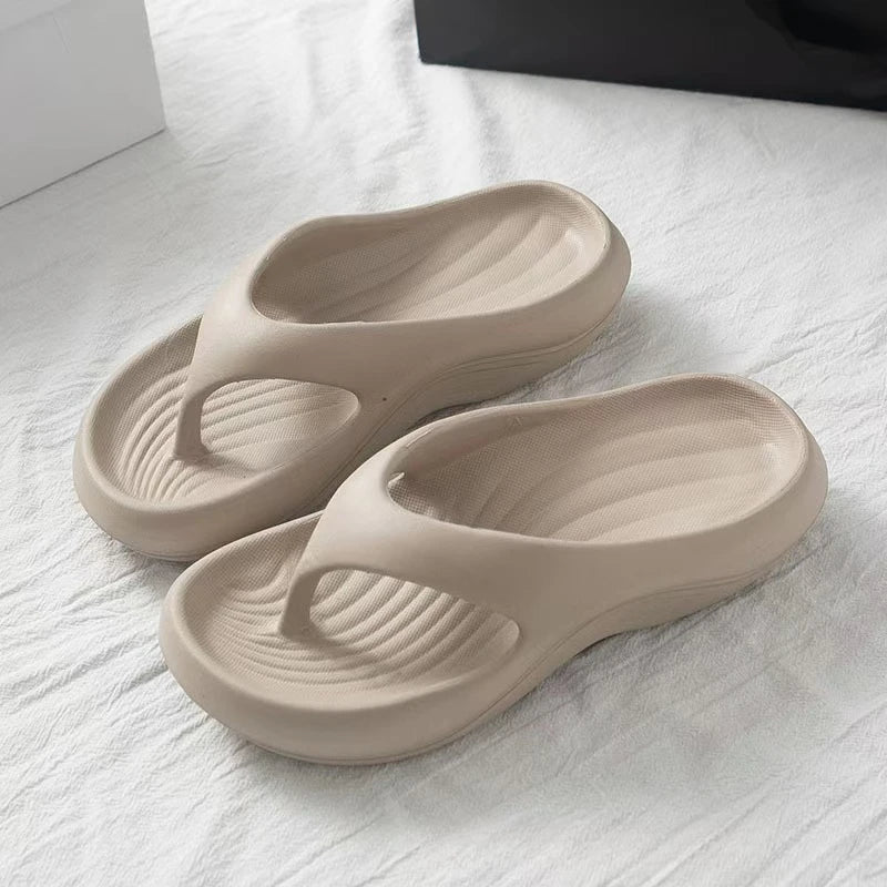 Women Stylish EVA Flip Flops Comfortable Soft Anti Slip Anti Odor Summer Beach Casual Sandals