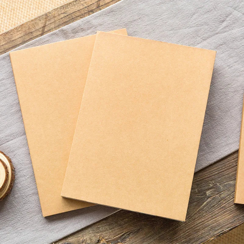 New Arrival White/Kraft Paper Inner Page Notebook Art Students Sketch Book Office Memo Children Graffiti School Stationery