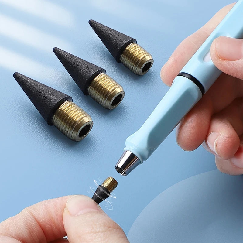 HB Eternal Pencil Mechanical Pencils no need to Sharpen Easy to Wipe Cute DIY Kawaii Korean Stationery School Supplies for Child