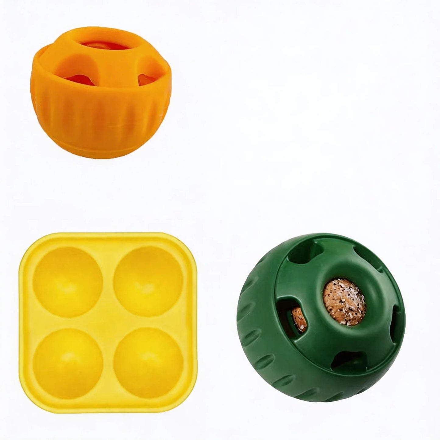 Chew Proof Interactive Dog Toys Silicone Pupsicle Mold Enrichment Frozen Treat Maker Summer Cooling Boredom Solver Large Breed