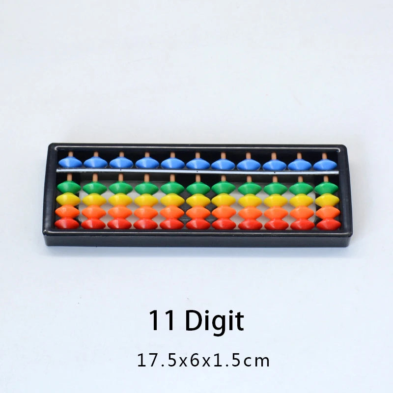 7/9/11/13/15/17 Column Plastic Montessori Math Toy Arithmetic Digits Abacus Soroban Calculating Tool Color Beads Kid Teaching