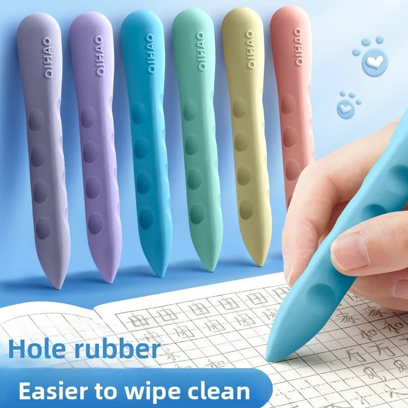 Ultra-large hole eraser for primary school students, child-friendly creative large-size eraser with no residue and no dust