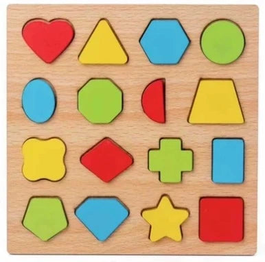 Colorful Alphabet Number Wooden Puzzles Kids Intelligent Matching Game Preschool Children Early Educational Toys