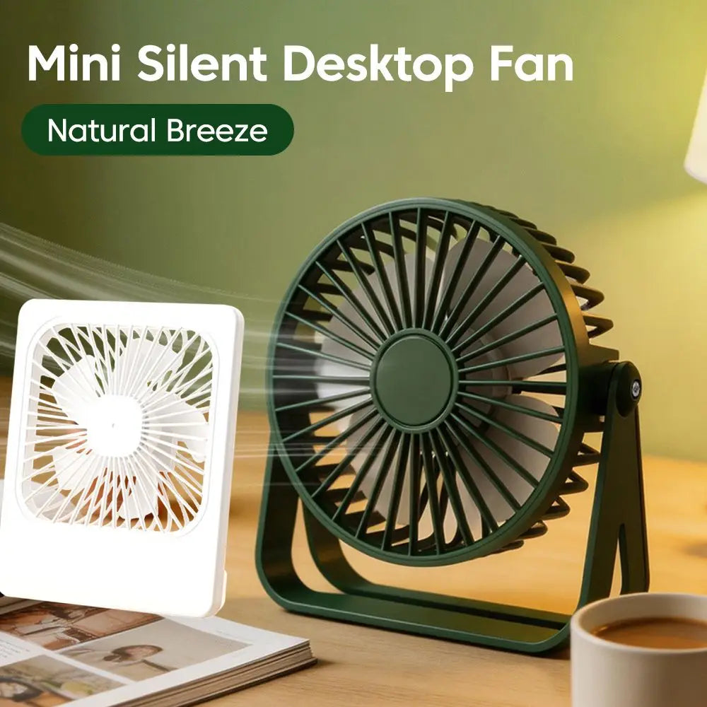 Mini USB Desktop Fan Portable Fan Desktop Office USB Quiet Cooling Fans Suitable For Student Dormitory Summer Home Office