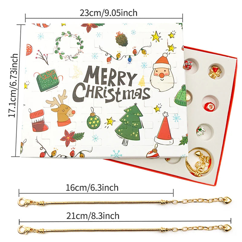 Necklace & Bracelet Advent Calendar – 24 DIY Christmas Jewelry Blind Boxes