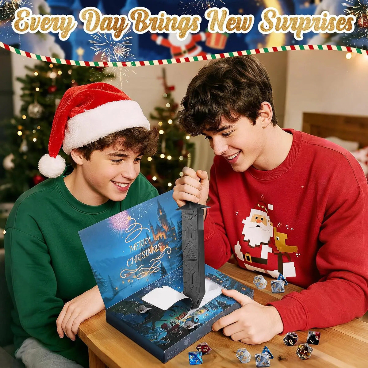 DND Dice Advent Calendar – 24 Days of Mystery D&D Dice for RPG Players