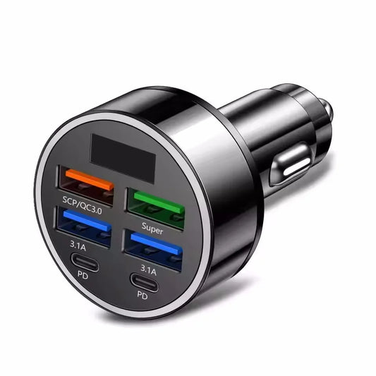 350W Car Charger USB  PD QC3.0 USB C Car Phone Charger Type C Adapter for iPhone Samsung Huawei Xiaomi Quick Charge ﻿