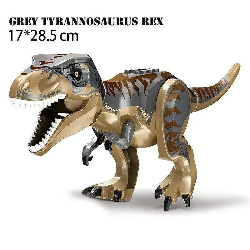 Jurassic World Brutal Raptor Building Blocks Dinosaur Model Tyrannosaurus Indominus T-Rex Assemble Educational Toy For Kids Gift
