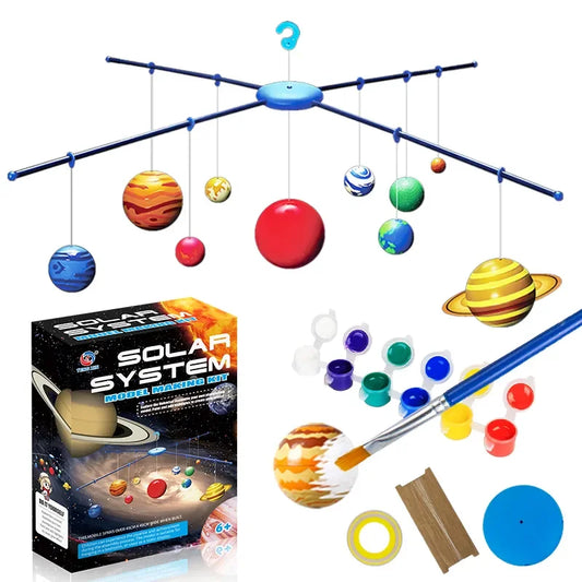 Solar System Model STEM 3D Assembly Toy 8 Planets Projection Device Kids Early Education Learning Science Enlightenment