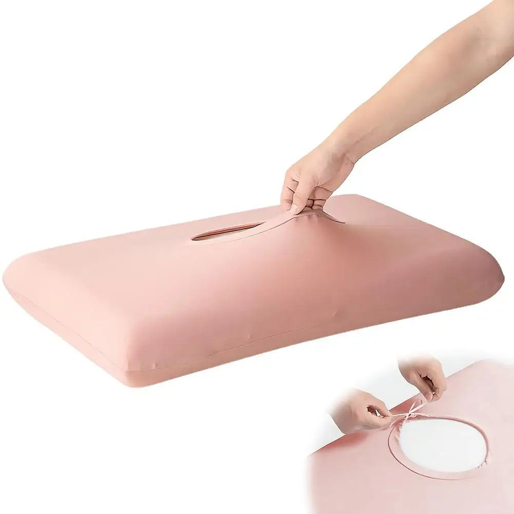 Skin‑Friendly Cooling Pillowcase Adjustable Drawstring Non‑Slip Design Breathable Moisture‑Wicking Pillow Cover for Summer Sleep