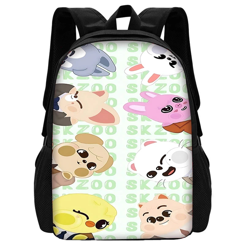 Child School S-Skzoo-o k-Kpop Stray Kids Backpack With Shoulder Bag Pencil Bags School Bags for Boys Girls Best Gift