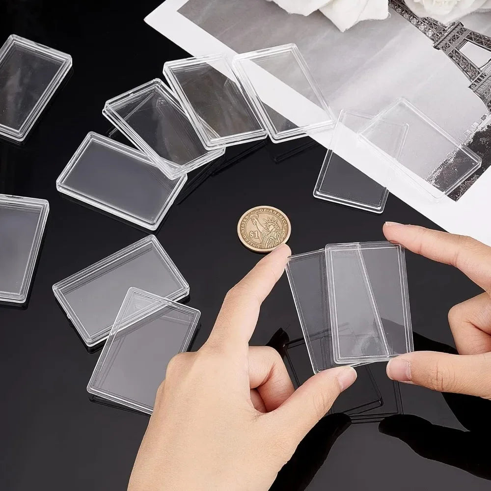 Silver Bar Case Acrylic Silver Bar Holder Clear Storage Container Compatible Bar Box for 1oz Silver