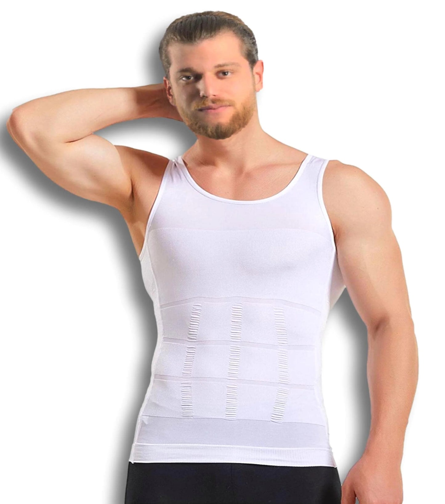 Men Compression Body Shaper Vest Seamless Slimming Tank Top Waist Trainer Belly Control Undershirt Shapewear Weight Loss Shirt