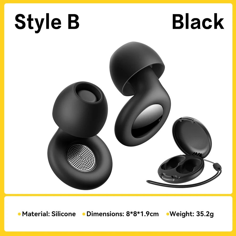 Silicone Ear Plugs for Sleeping 30dB Noise Cancelling Ear Plugs for Sleeping Concerts Work Plane Travel Waterproof Silicone Earp