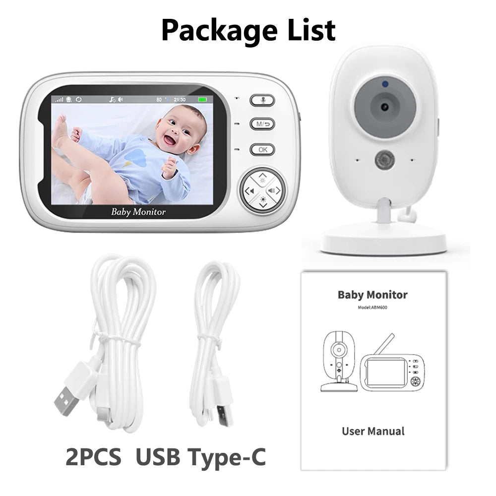 3.5 Inch Better Than VB603 Baby Monitor With Camera  LCD Electronic Babysitter Wireless 2 Way Audio Talk Video Baby Nanny Radio