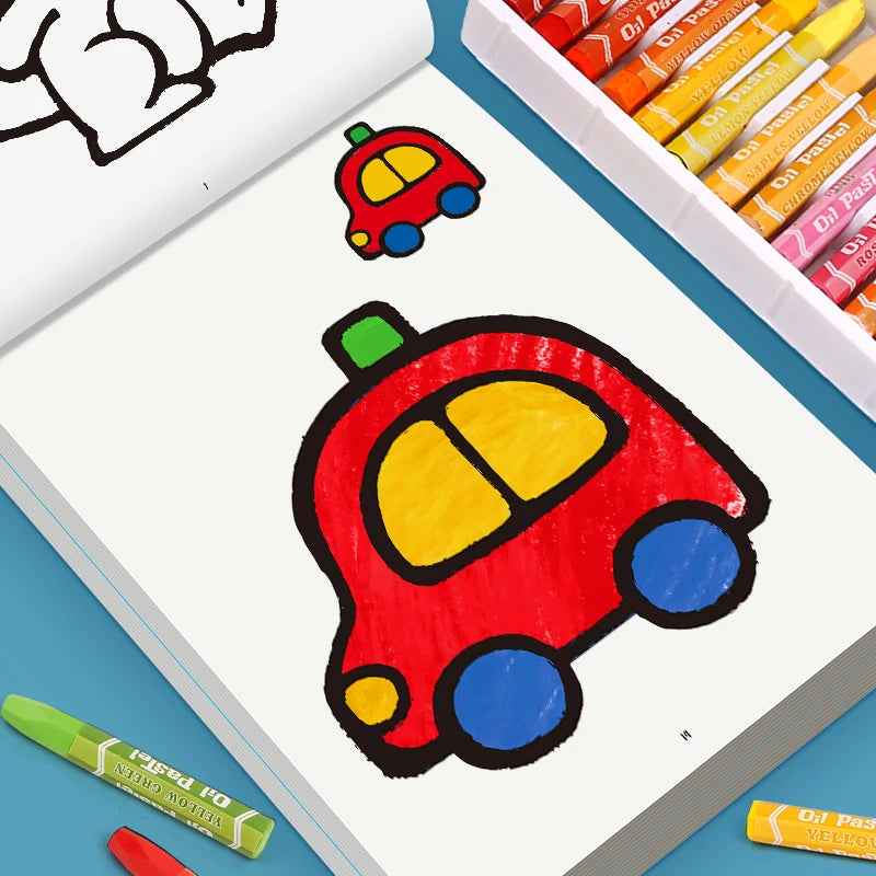 Children's Coloring Book - 32 Pages Fun Educational Activity Book for Kids, Drawing & Learning