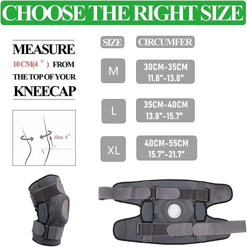 1pcs Adjustable Knee Brace Support Patella Knee Strap Stabilizer Wrap Knee Pain Relief Arthritis Injury Recovery Meniscus Tear