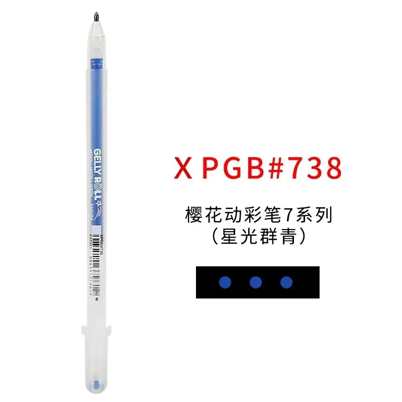 1/3PCS SAKURA Gelly Roll Gel Pens Highlight Marker for Journaling Art Drawing Classic White Ink Assorted Point Fine Medium Bold