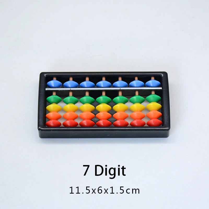 7/9/11/13/15/17 Column Plastic Montessori Math Toy Arithmetic Digits Abacus Soroban Calculating Tool Color Beads Kid Teaching
