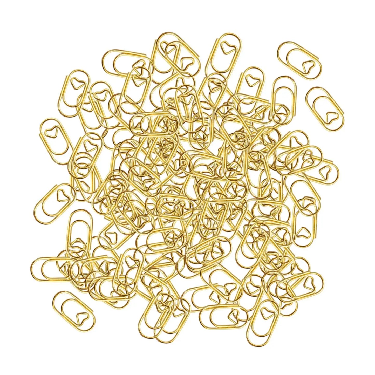 100 Pieces Paper Clips Accessories Portable Metal Multipurpose Office Supplies for Personal Documents School Journal Classroom