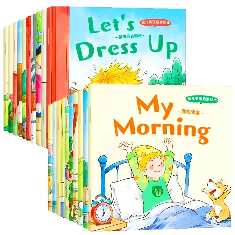 20 Books Kids English Picture Books, Audio Reading Early Education Picture Book, Zero Basis English Learning Books for Toddlers