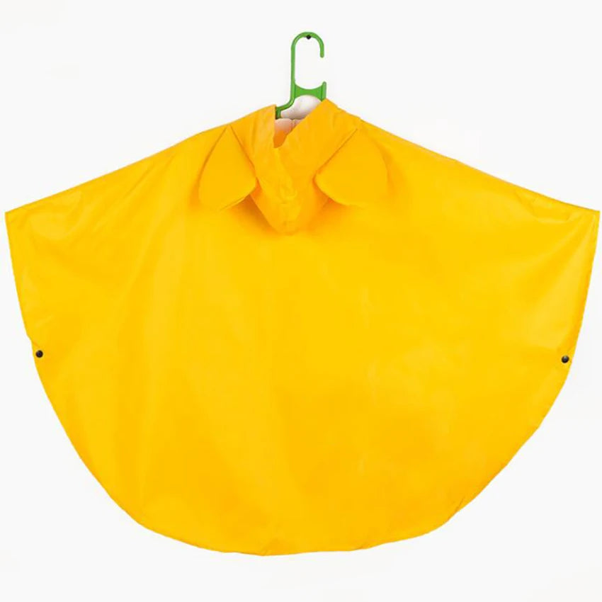 Children Raincoat Cartoon Cute Portable Kids Children Rain Ponchos, Reusable Hooded Raincoat Rainwear with Storage Bag, S, M, L