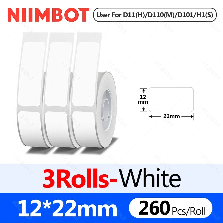 D110M Niimbot Label Thermal Sticker Printer Wireless Bluetooth Portable Mini Machine Barcode Code UV Tag Self-Adhesived Maker