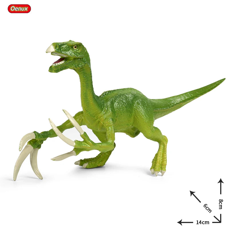 Oenux Jurassic Dinosaur Figurines T-Rex Velociraptor Spinosaurus Dilophosaurus Animal Model Action Figures Collection Kid Toy