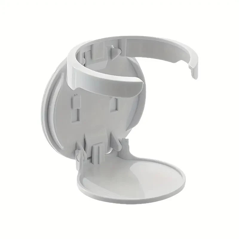 Folding Cup Holder Office Desk Cabinet Door No Punching Coffee Storage Rack Home Dormitory Wall Mounted Cup Holder