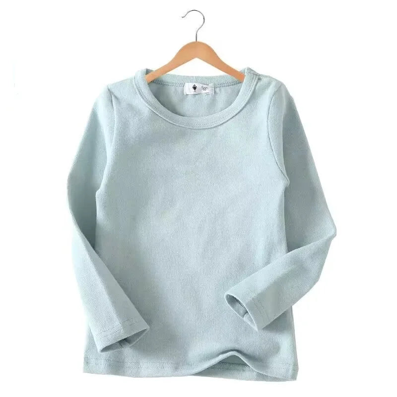 2-7T Toddler Kid Tshirt Summer Cotton Baby Boy Girls Clothes Short Long Sleeve Tee Top Casual Infant T Shirt Childrens Outfit