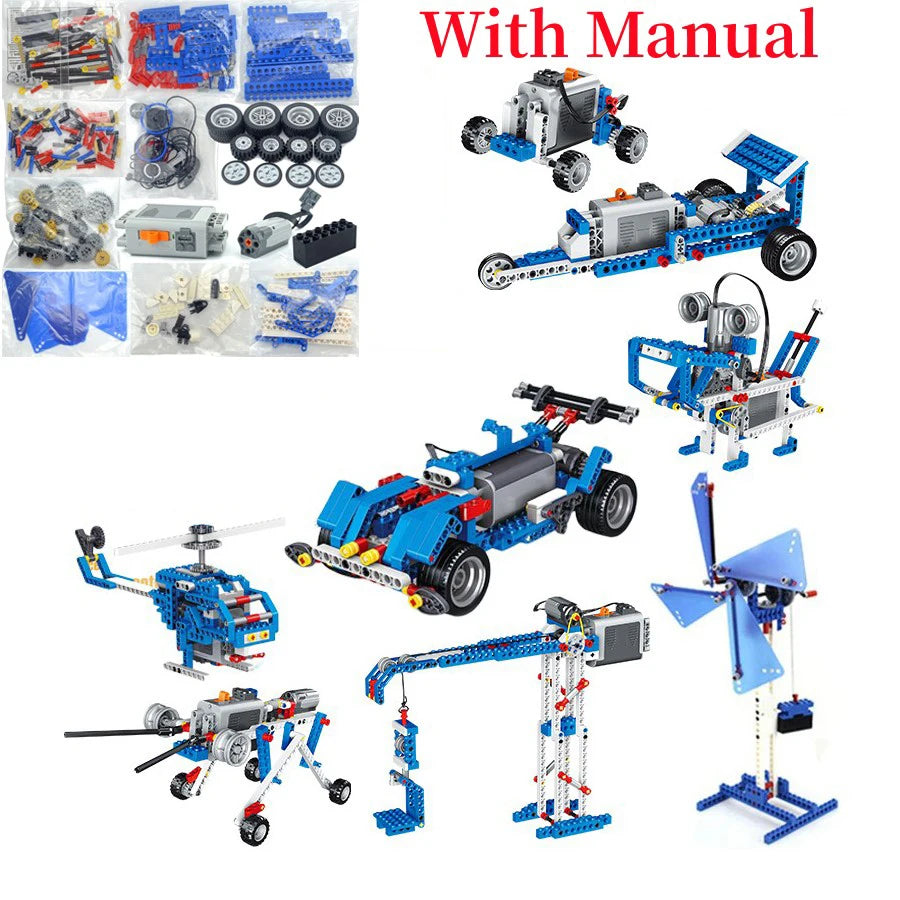 FUNXINEE  Creative Technical Building Blocks DIY Set MOC Kit Assembly Bricks STEM Educational Learning Models Holiday Gift Kids