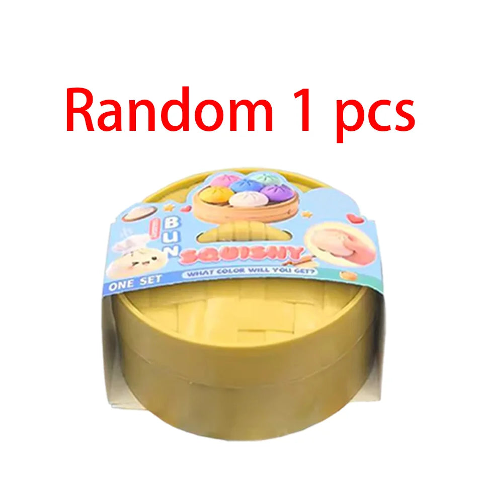 Blind box Colorful Simulated Dumpling Squishy Relaxing Relieve Anxiety Antistress Enhance Happiness Rebound Squeeze Reliever Toy