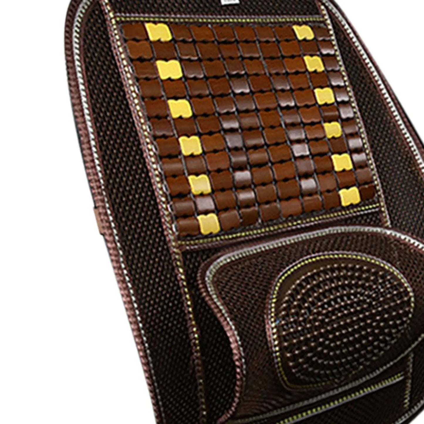 Generic Bamboo Car Seat Cushion Cover Comfortable Ventilation Universal Breathable Car Driver Seat Cushion Summer Chair Cushion