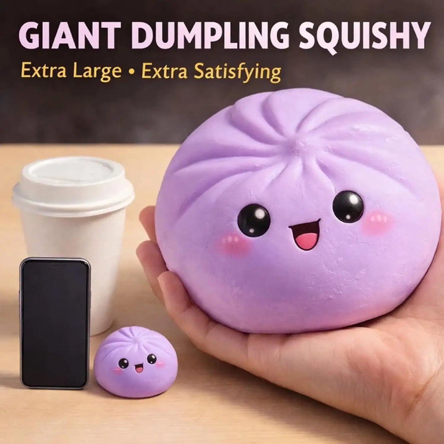 @@Soft Maltose Dumpling Squishy: Transparent Colorful Squeeze Toy, ASMR Stress Relief Ball, Sensory Fidget Toy for Kids Adults