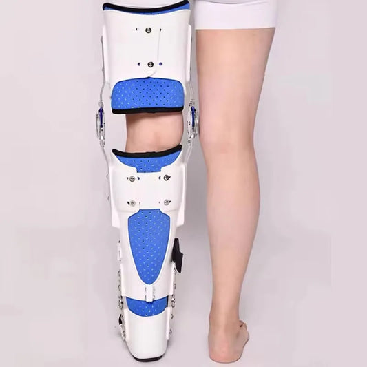 Adjustable Height Knee Brace Knee Ankle Foot Orthosis Brace Thigh Knee Joint Foot Ligament Injury Protector Support Fixator