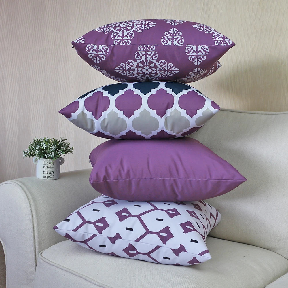 50x70cm Twill Waterproof Colorful Print Outdoor Pillowcase Summer Cool Cushion Cover For Patio Sofa Balcony