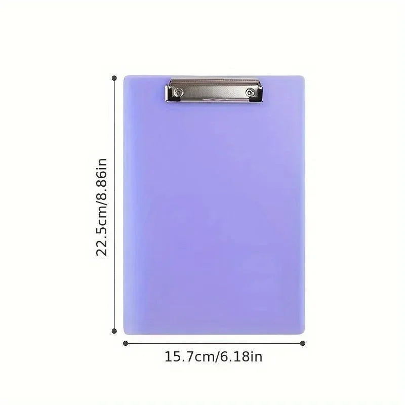 5Pcs A5 Clipboard Folder Writing Pad Holder Memo Clip Board File Clip Writing Clamps Kids Cute Stationery Office School Supplies