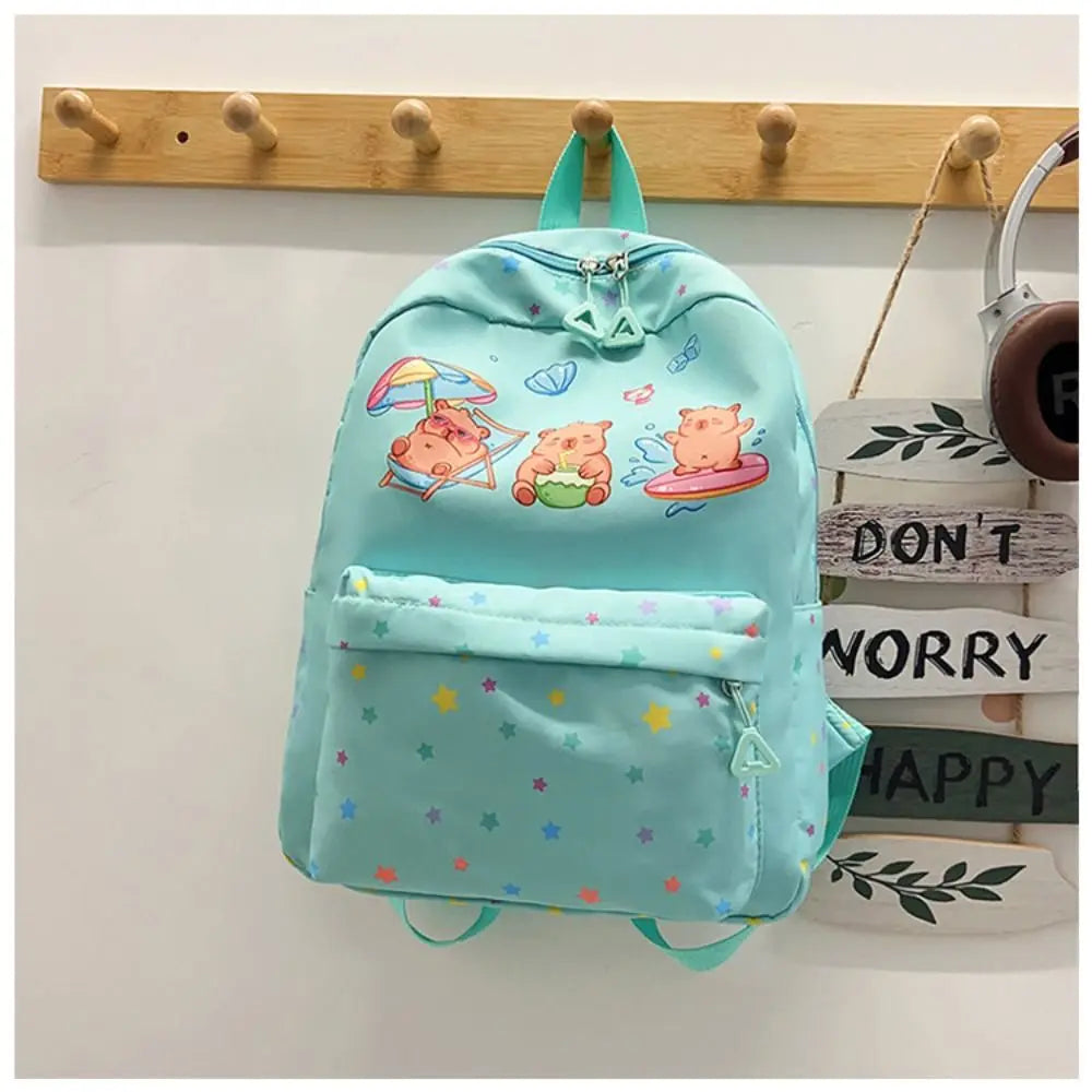 New Nylon Backpack Large Capacity Lightweight Shoulders Bag Alleviate Burden Waterproof Schoolbag Back To School