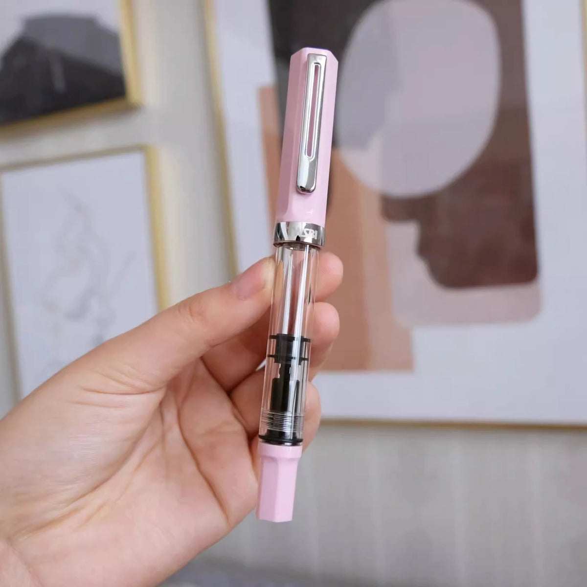 Original TWSBI ECO Piston Pen Transparent Resin Fountain Pen Holder Large Capacity Ink Storage Student Writing Business Gift