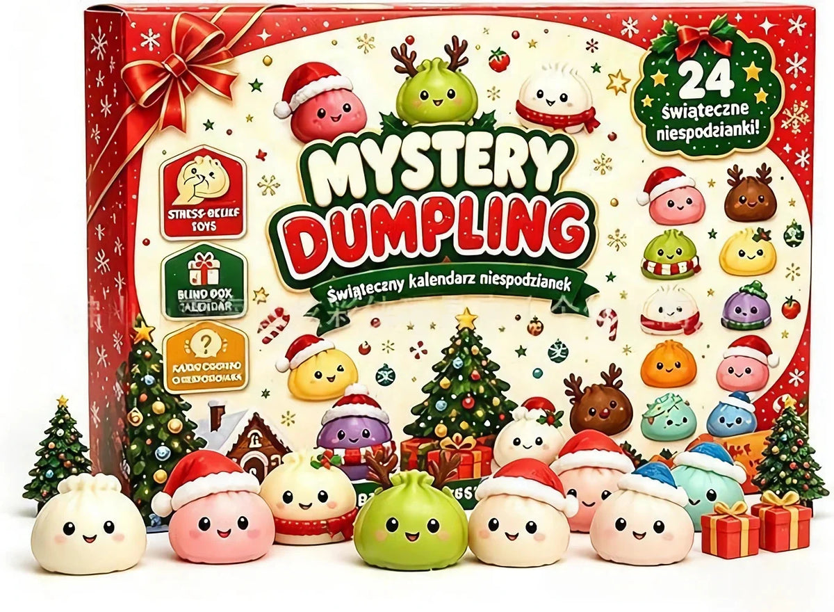Christmas Dumpling Squishy Advent Calendar – 24-Day Sensory Fidget Countdown