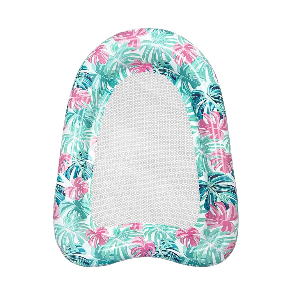 1 pc inflatable heart floating portable water lounge chair, suitable for summer beach swimming pool water entertainment