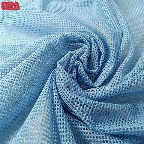 High-grade Black Fishnet Mesh Fabric By Meters for Chairs Bags Cradles Sewing Plain Summer Polyester Textile Wearable Breathable