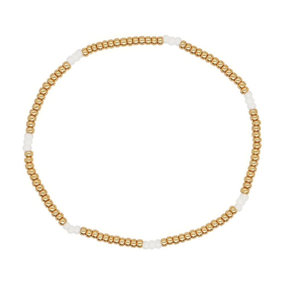 KKBEAD Natural Pearl Bracelet Set Jewelry for Women Gold Plated Miyuki Pulseras Mujer