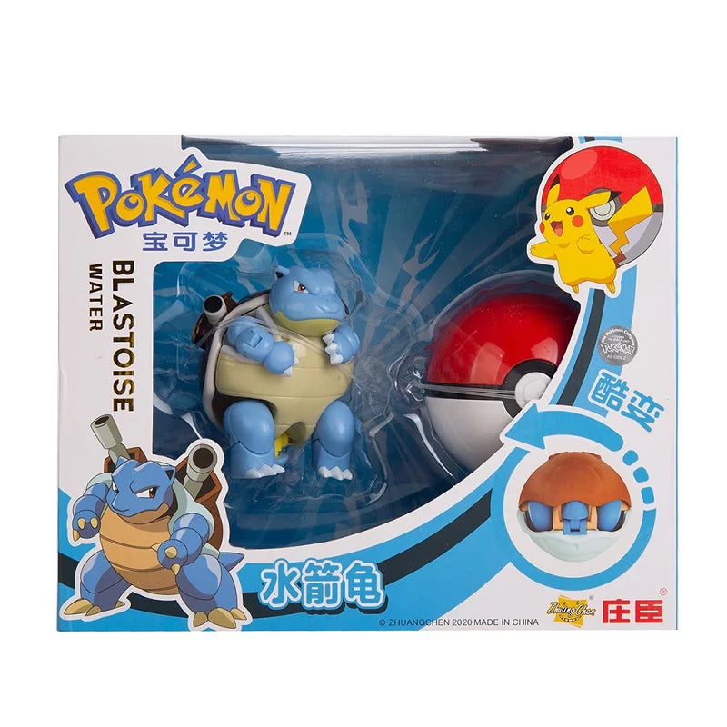 Genuine Pokemon Anime Figure Pikachu Gengar Charizard Gyarados Mew Dragonite Pet  Collect Model Doll Transformation Toy Gifts