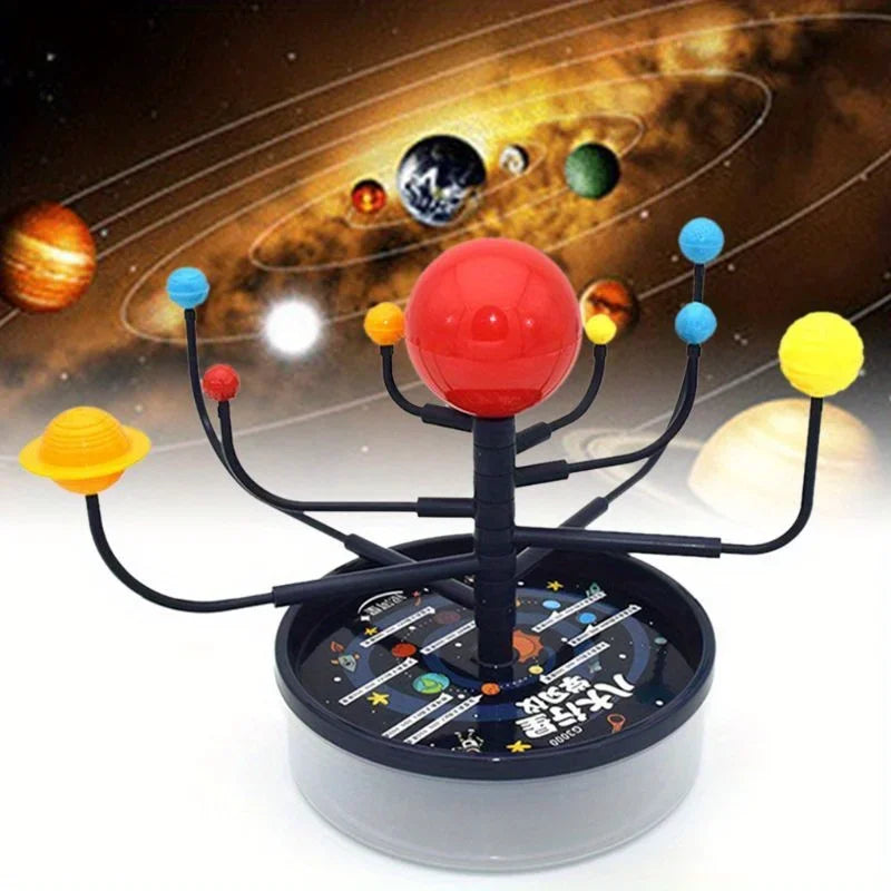 1Set Solar System Nine Planets Model Science Kit DIY Assembly Parent-child Interaction Planetarium Toy Educational Toy