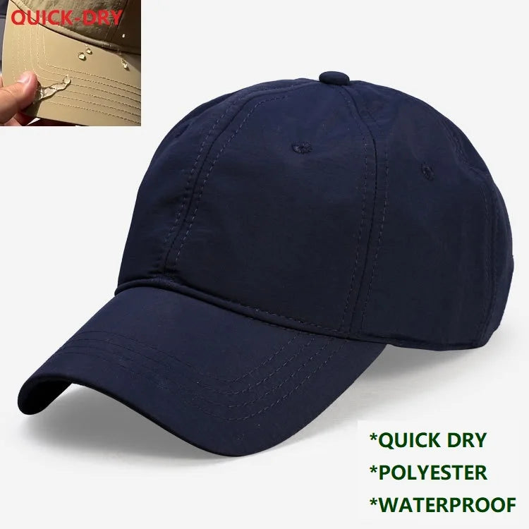 Big Head Baseball Caps for Men and Women, Quick Dry, Cooling Performance Hat, Over Size, Breathable, Adjustable Running Dad Hat