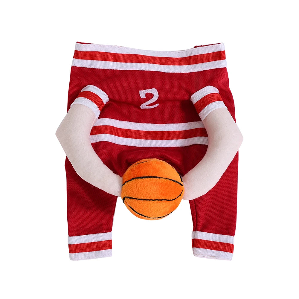 Funny Dog Costume Halloween Pet Basketball Jersey Outfit Dress Up for Chihuahua Golden Retriever Photo Shoots & Festival Gifts