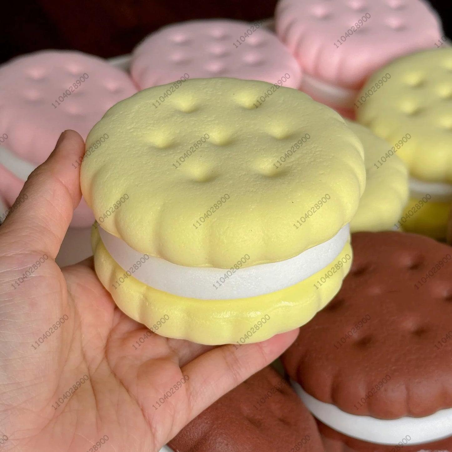 Squishy Simulated Cake Squeeze Toy Fidgets Toys Big Cookie Biscuit Slow Rising Squishy Anxiety Antistress Squishys Gifts Kids