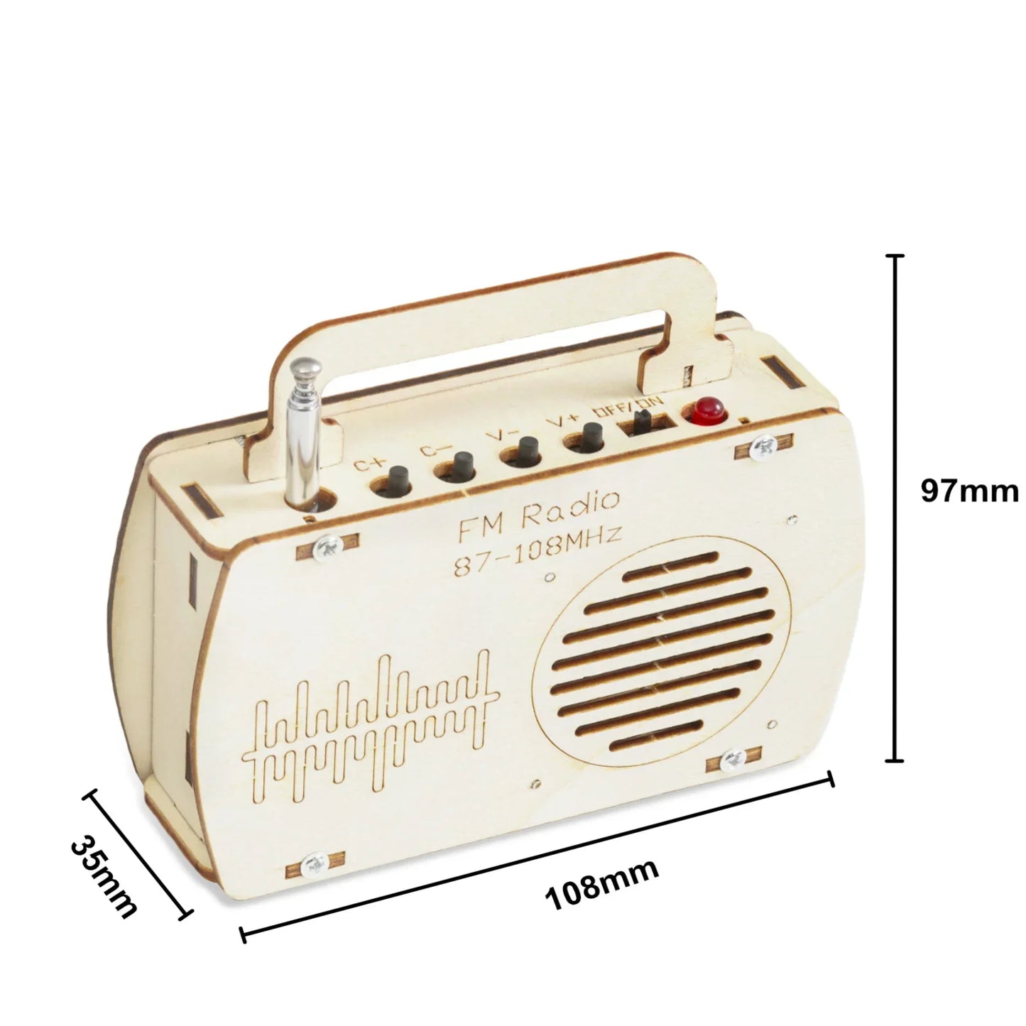 DIY FM Radio Model STEM Kit Experiment Tool Science Toy School Educational Fun Physics Project School Supply