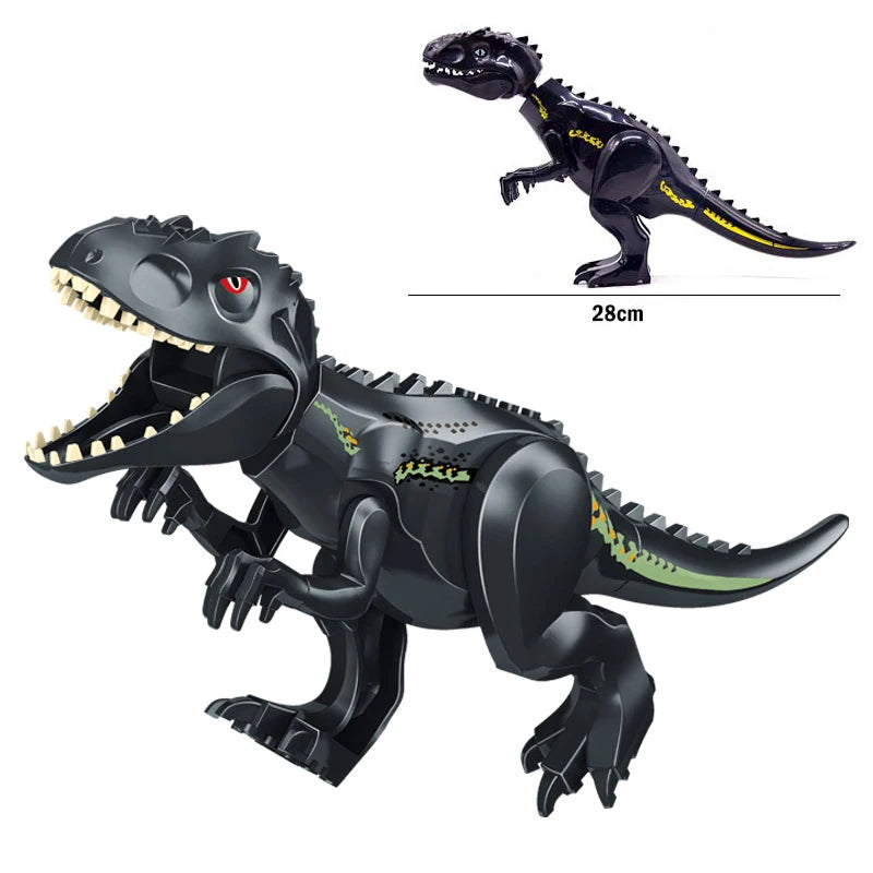 Jurassic Dino World Large Dinosaurs Figures Bricks Building Blocks Velociraptor T-Rex Triceratops Indominus Rex Toys For Kids